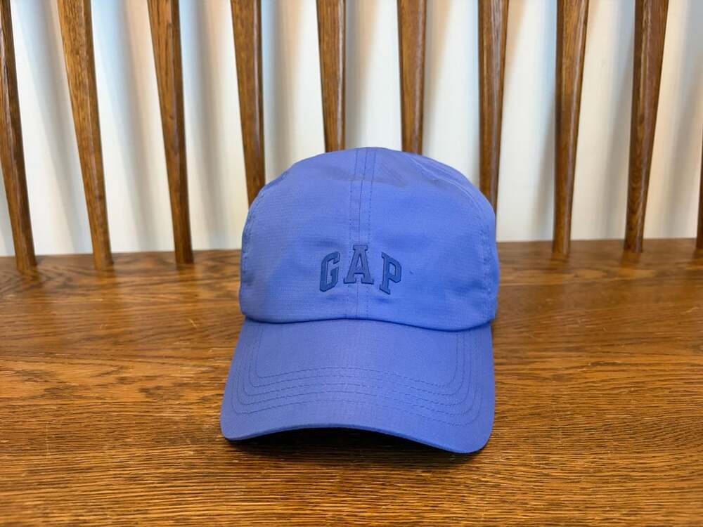 Gap Blue Ripstop Baseball Cap Hat Embroidered Logo One Size